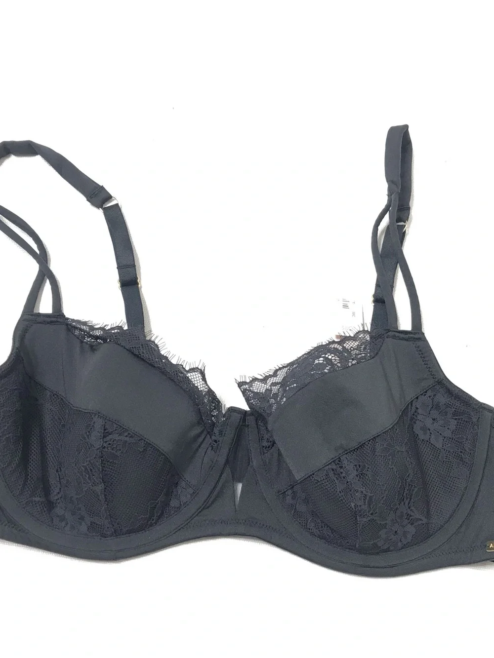 Adore Me Women Leigha Contour Balconette Bra Size 38C Black Lace Underwired New